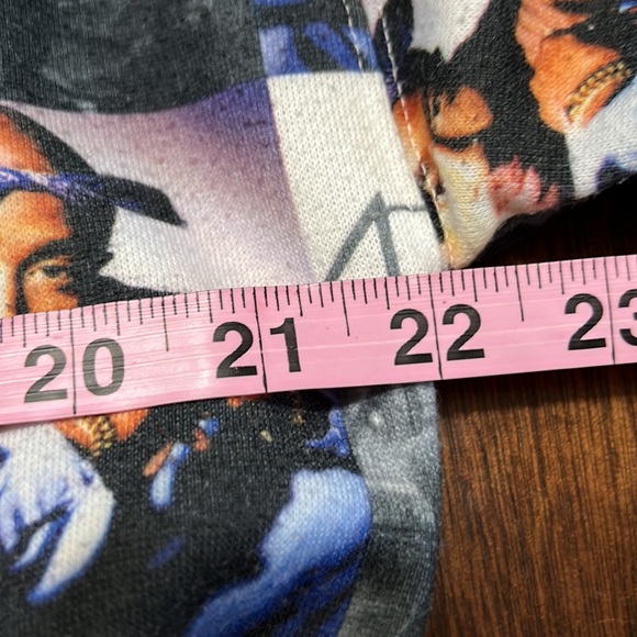 2Pac Cropped Portrait Picture Long Sleeve Hoodie Sz L GUC - Picture 7 of 9